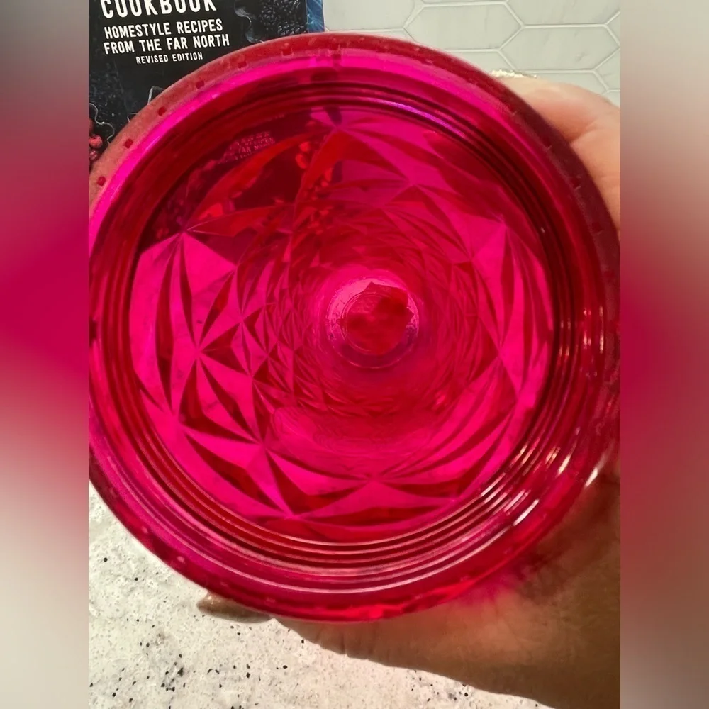 Starbucks Summer 2024 Ruby Pink Metallic Iridescent Prism Cup. NWT. Happy color! - Picture 4 of 6